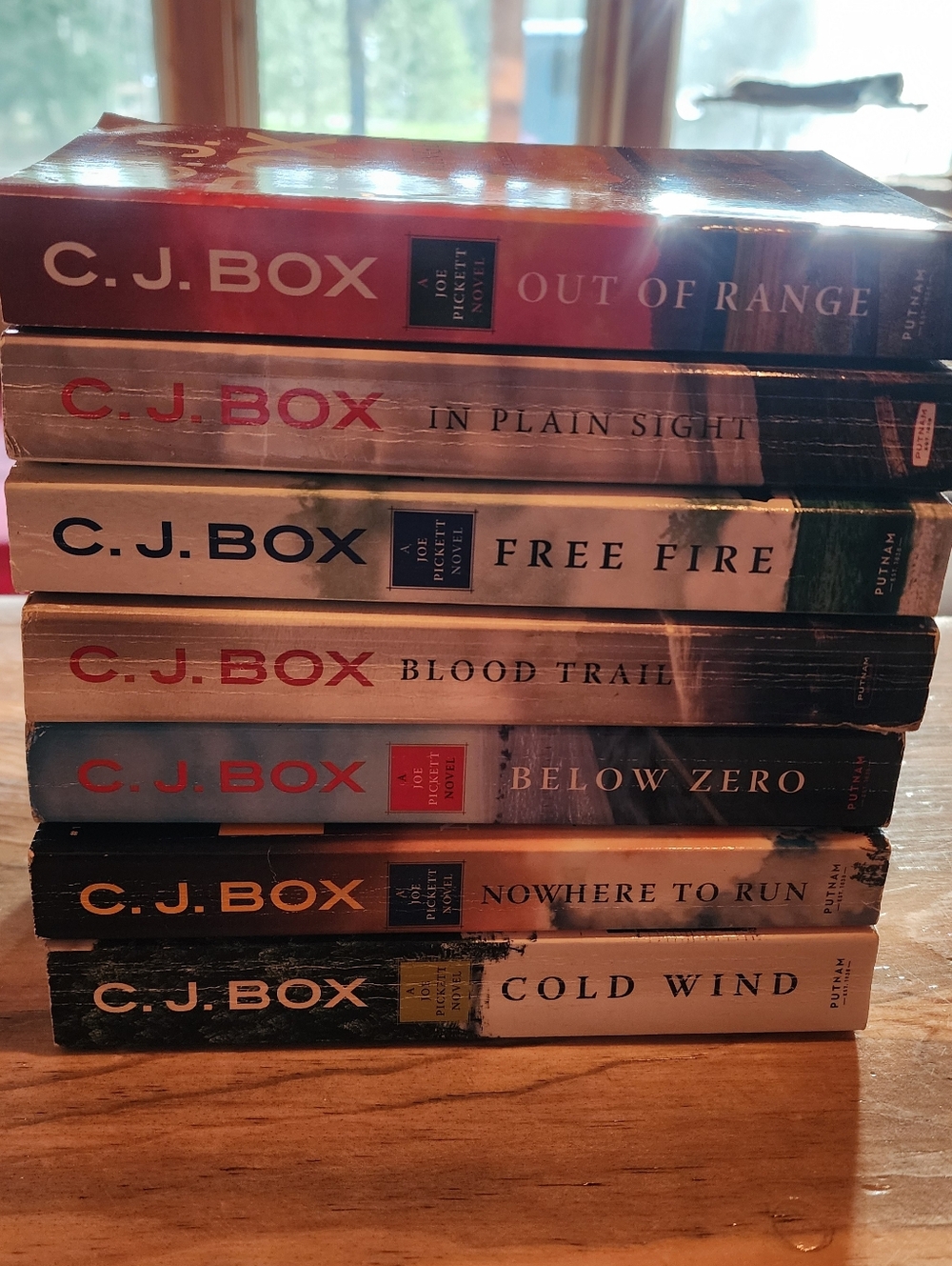 C.J. Box Paperback Western Book Set of 7